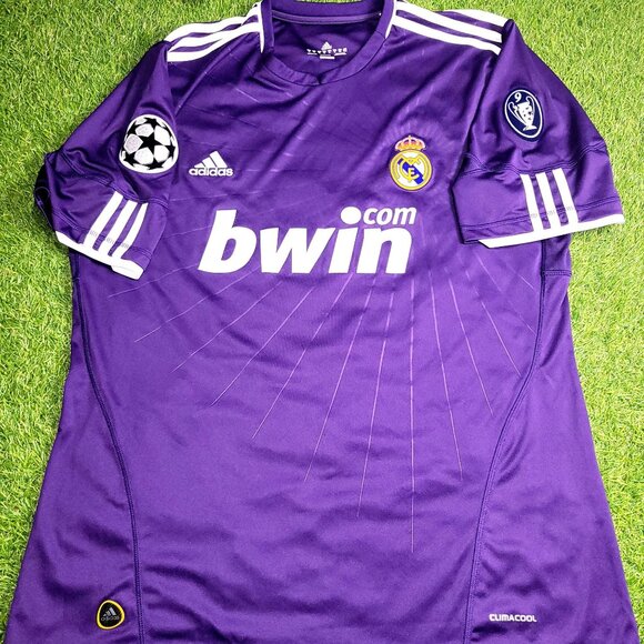 Cristiano Ronaldo Real Madrid 2010 2011 UEFA Third Soccer Jersey Shirt XL - Picture 2 of 9